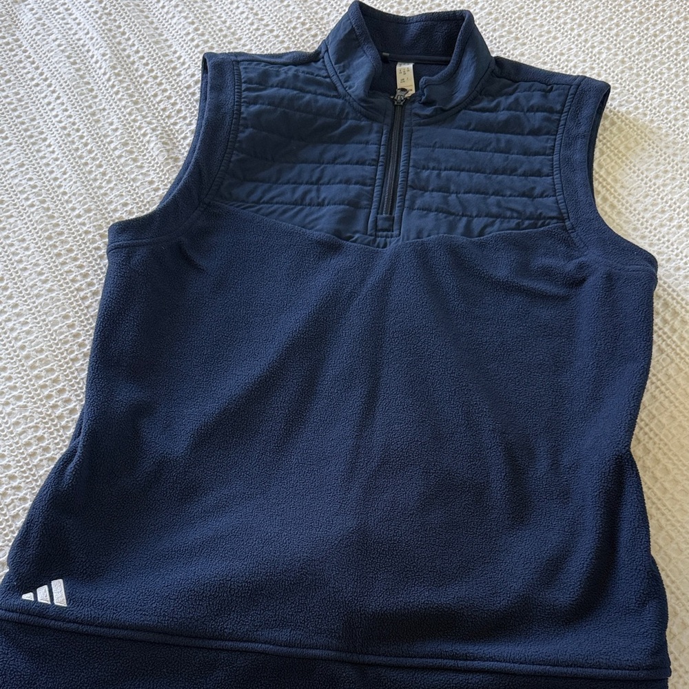 Adidas Dark Blue Quilted Vest